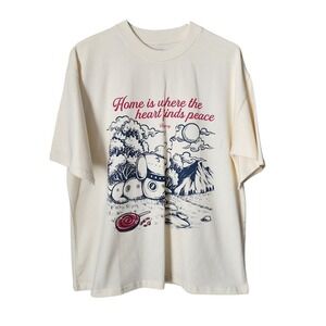 ALLEGORY Dachshund Tee Home Is Where The Heart Finds Peace T-Shirt Size M‎